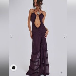 Jaded London Purple Maxi Dress